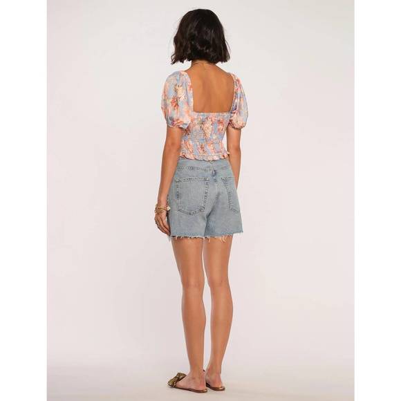 NEW HEARTLOOM glenn top in blue / pink - Picture 2 of 2